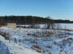 Вид  края участка и берега озера
